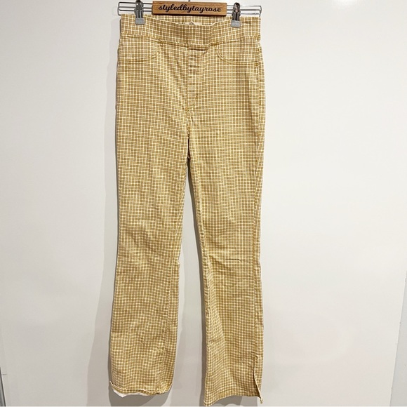 Madewell Pull-On Skinny Flare Jeans in Mini Check - Picture 5 of 12